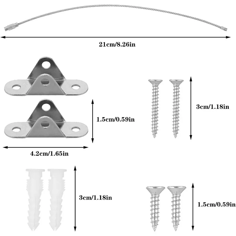 6 jeux d'ancrages muraux anti- - Earthquake Anchor Strap avis et prix
