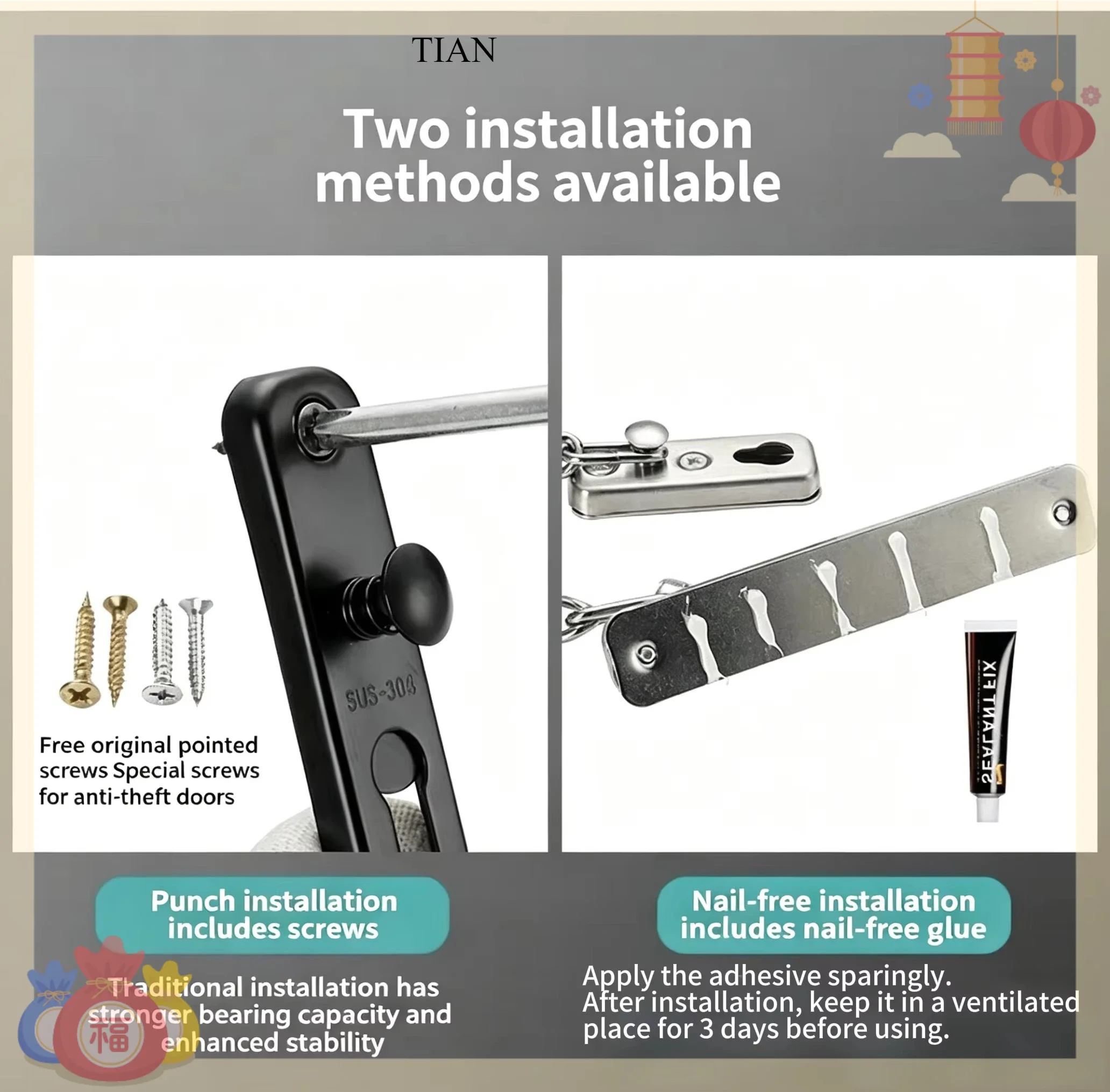 Serrure de sécurité à chaîne T - Security Chain Door avis et prix